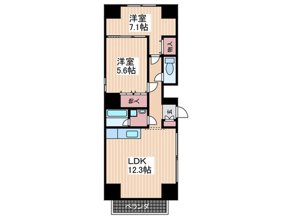 レスポワール井口台の物件間取画像